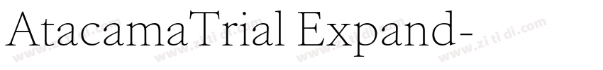 AtacamaTrial Expand字体转换